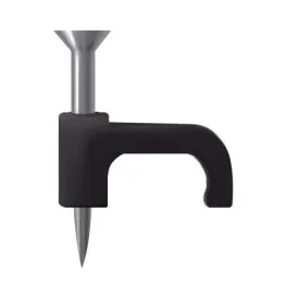 Cable Clips Flat 5 to 14.5mm - Black (100)
