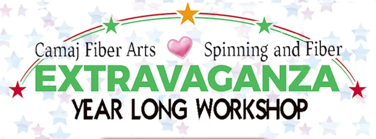 Camaj Spinning & Fiber Extravaganza workshop 12 full huge modules of everything fiber