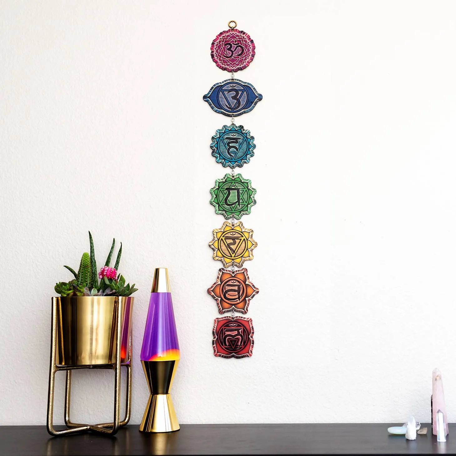 Chakra Wall Hanging ~ Printed on Wood