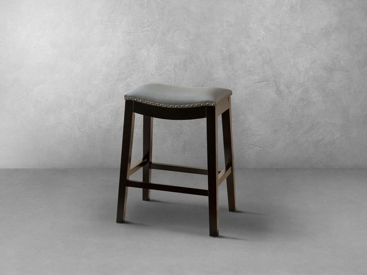 Chapin Leather Counter Stool