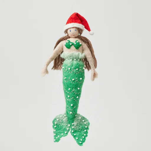 Christmas Mermaid Ornament - Light