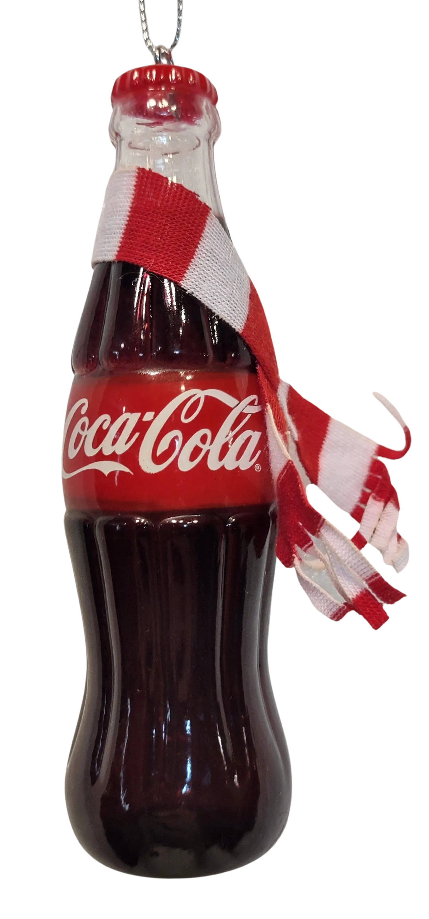 Coca-Cola Bottle Ornament with Scarf Assortment of 2