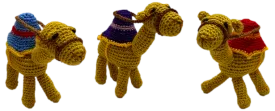 Crocheted Nativity Collection "Three Camels"