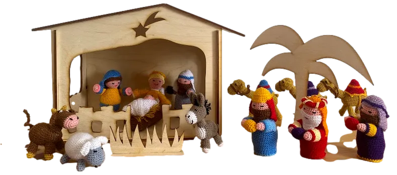 Crocheted Nativity Collection "Three Camels"