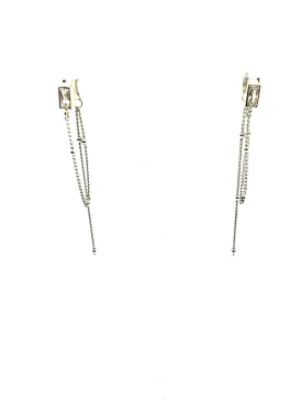 CZ Chain Detail Earrings