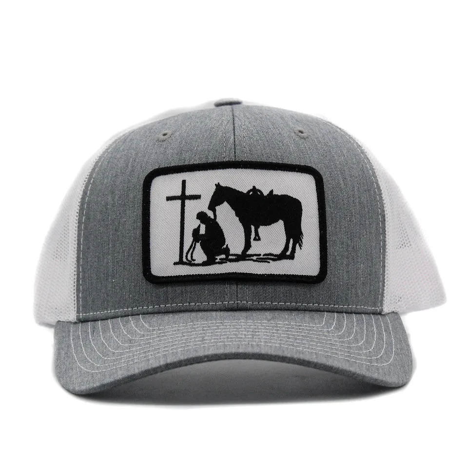 Dally Up Praying Cowboy Embroidered Cap