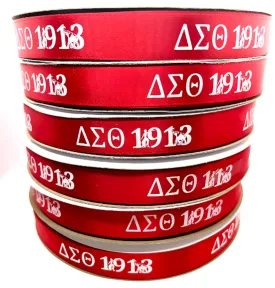 Delta Sigma Theta Satin Ribbon