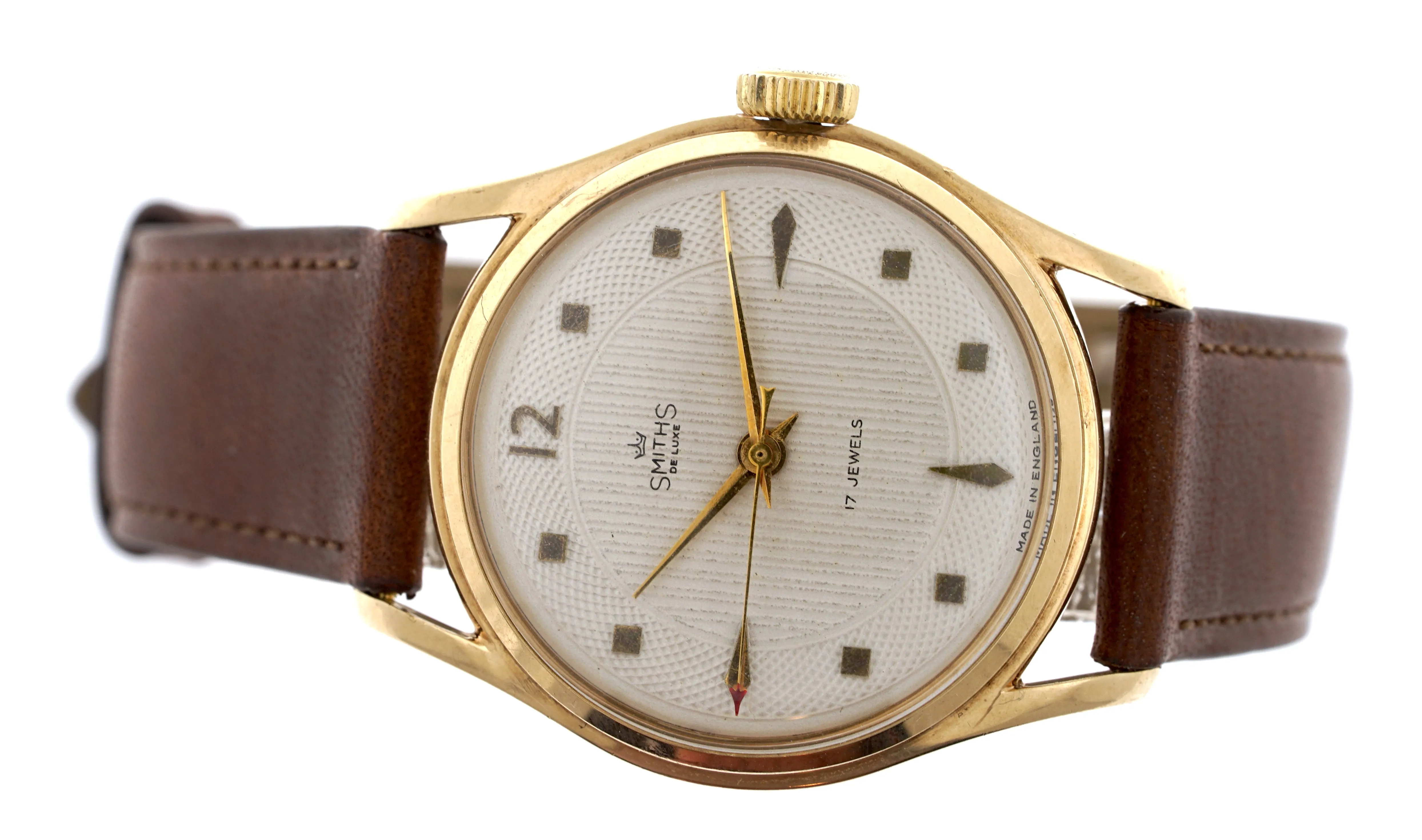 DELUXE SMITHS BRISTOL MOTORS OR CARS GOLD 1956 WRISTWATCH BOXED EXCELLENT WITH BOX