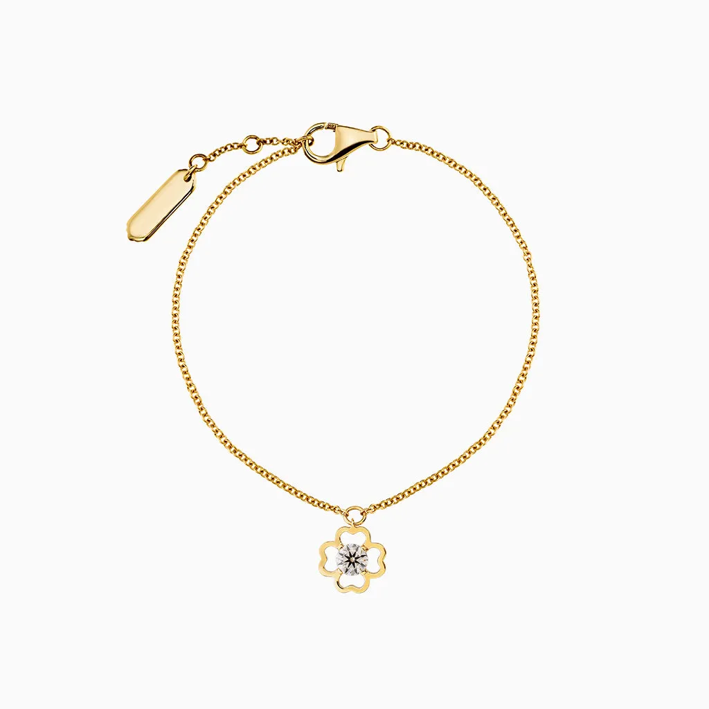 Diamond2 Flower Bracelet, Small
