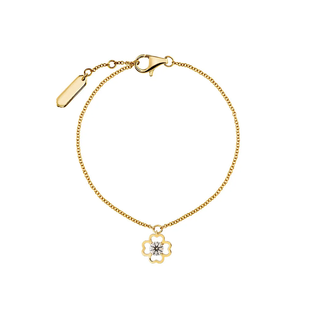 Diamond2 Flower Bracelet, Small