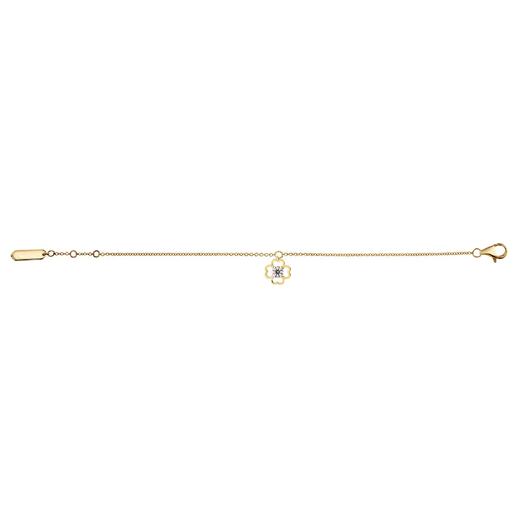Diamond2 Flower Bracelet, Small
