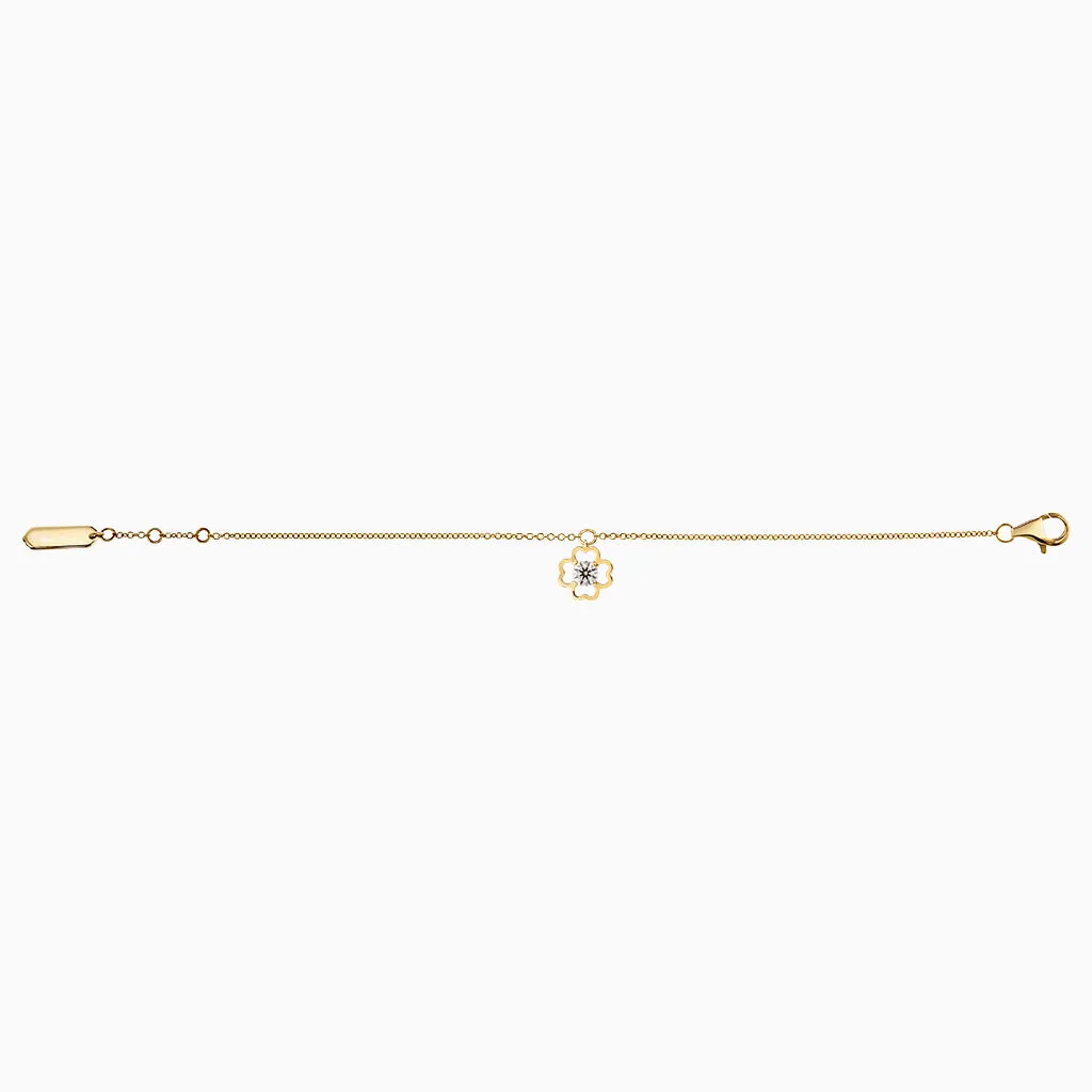 Diamond2 Flower Bracelet, Small