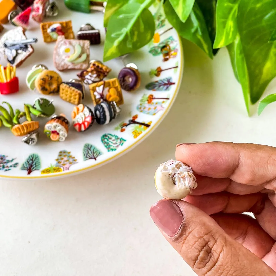 Donuts Miniature Lapel Brooch Pin