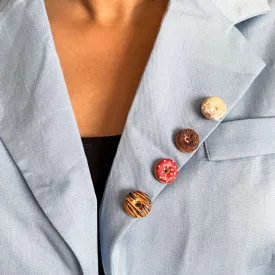 Donuts Miniature Lapel Brooch Pin