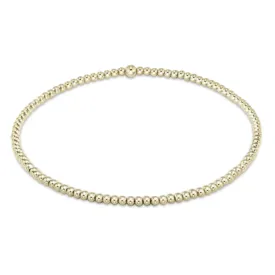 E Newton Classic Gold 2mm Beaded Bracelet