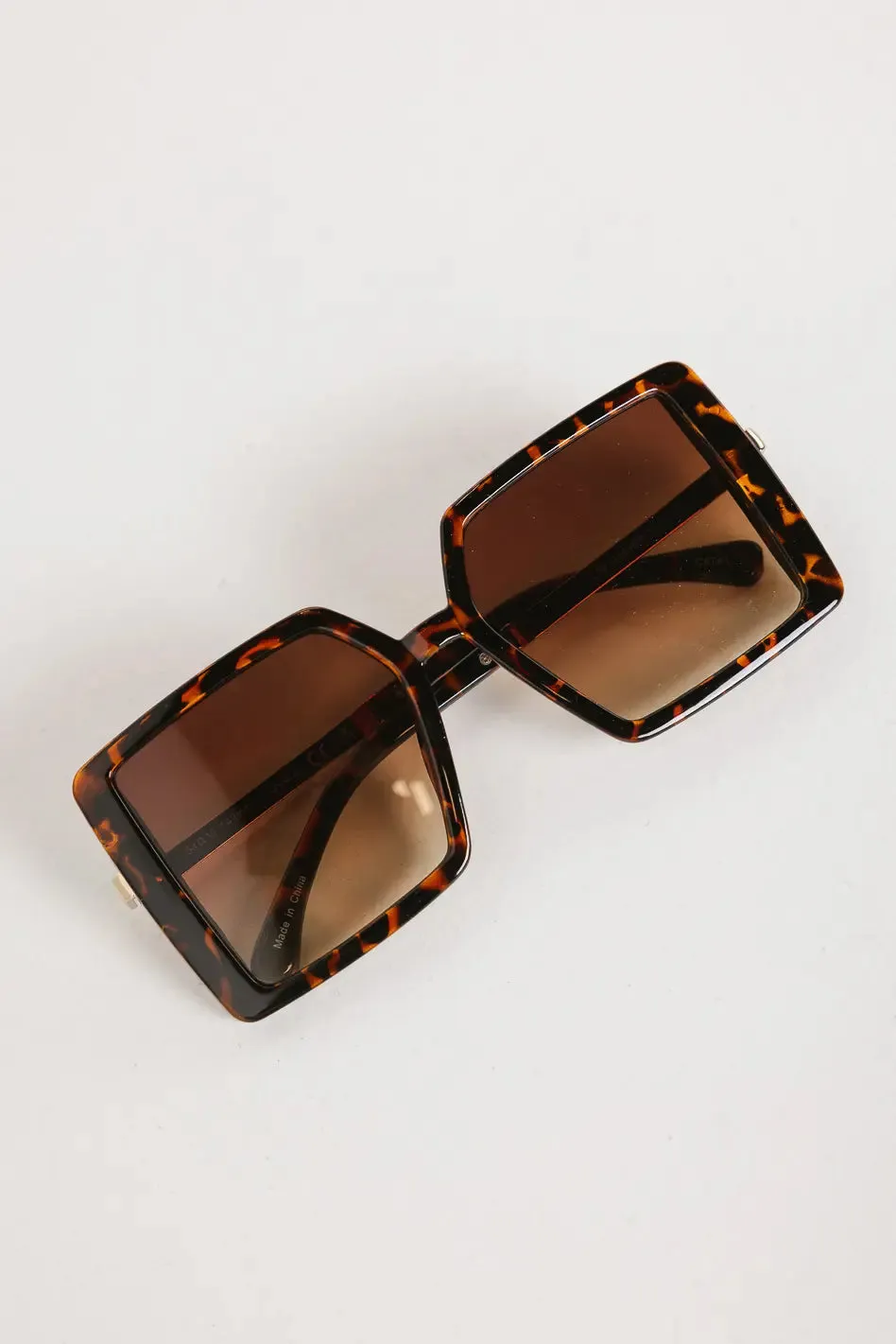 Elara Oversized Sunglasses in Brown