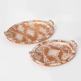 Embossed Tray Set/2
