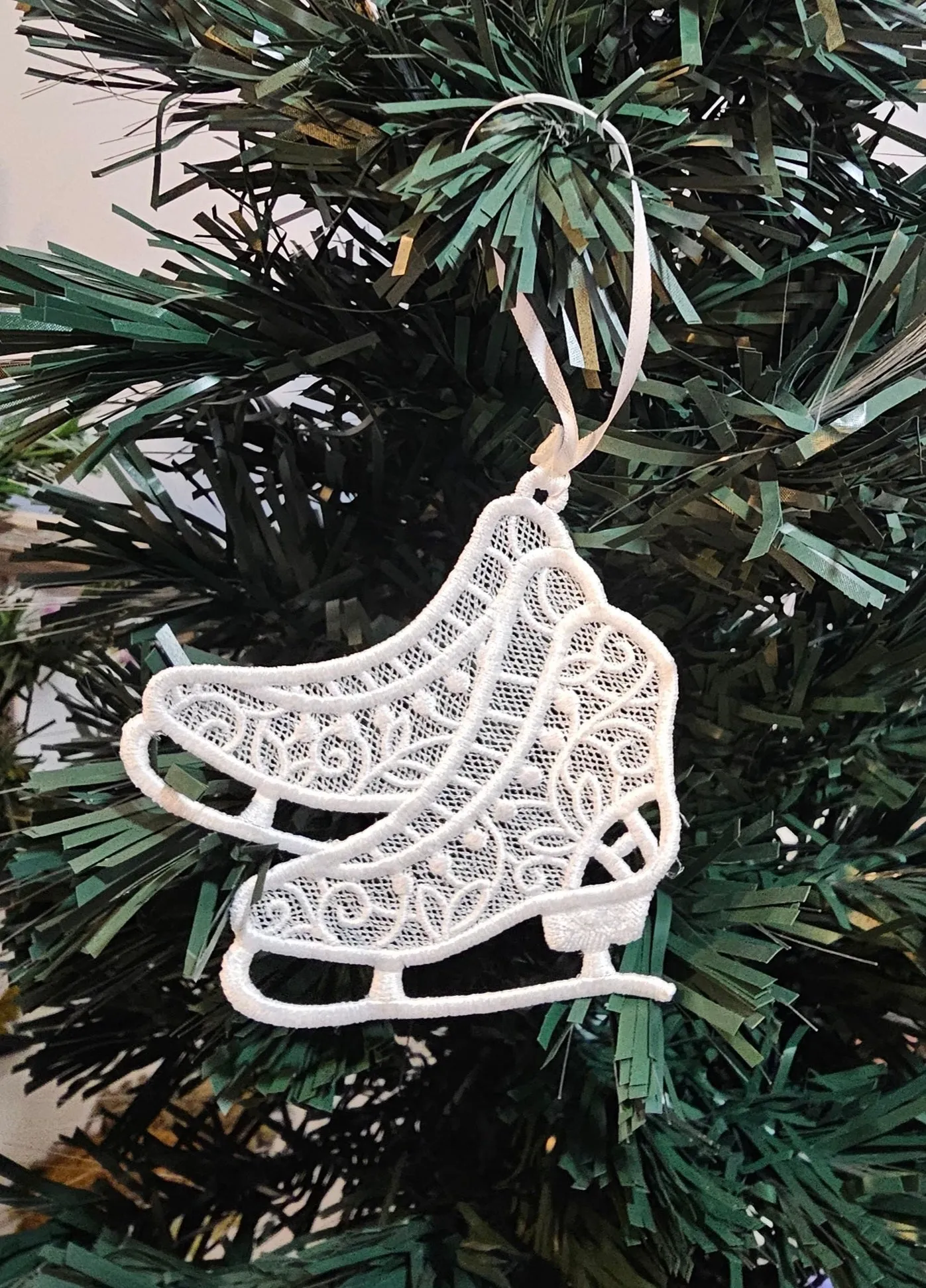 Embroidered Lace Ornament