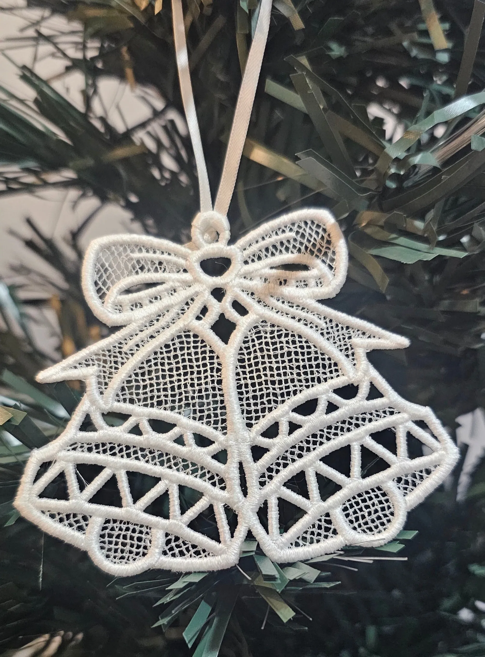 Embroidered Lace Ornament