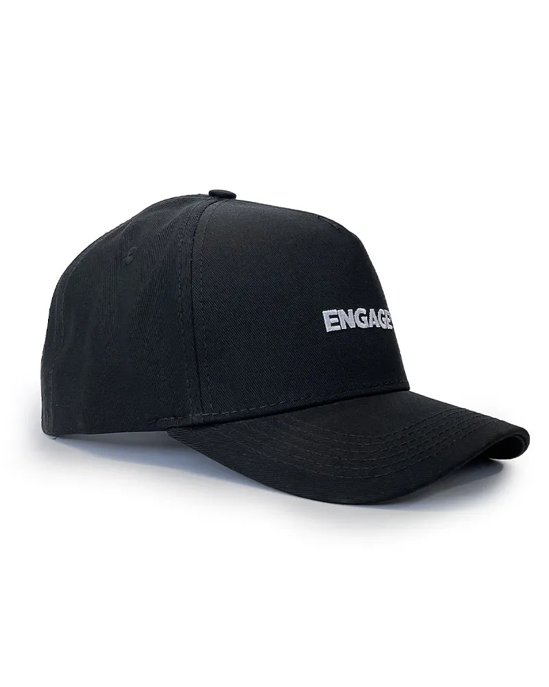 Engage Wordmark Snapback Hat - Black