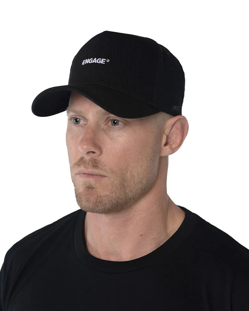 Engage Wordmark Snapback Hat - Black