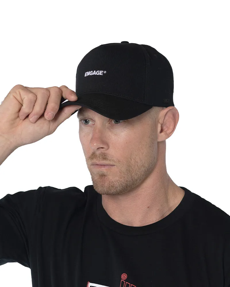 Engage Wordmark Snapback Hat - Black