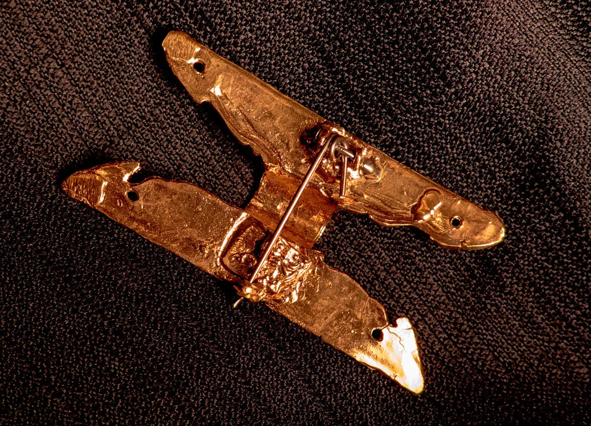 Equal Arm Saxon Brooch with Spiral Design - Y-04