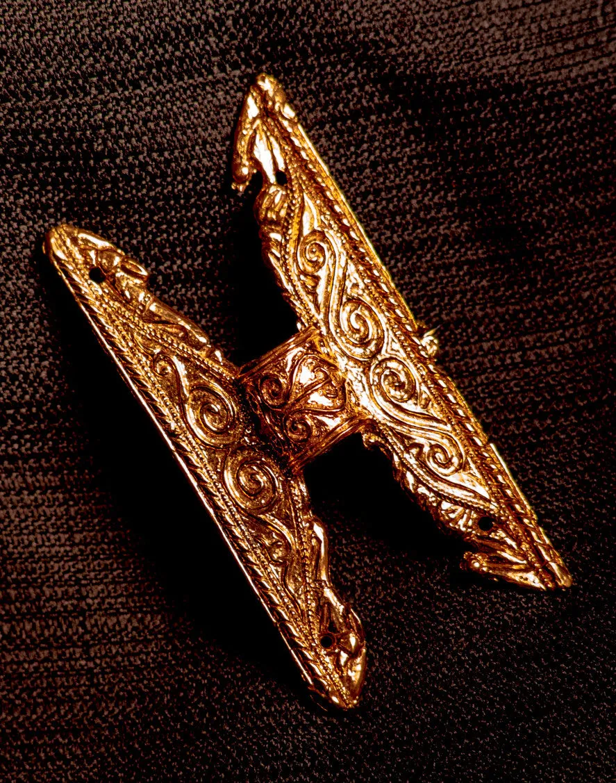 Equal Arm Saxon Brooch with Spiral Design - Y-04