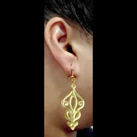 EXTRAVAGANZA-Acrylic Baroque style earrings