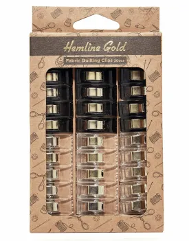 Fabric Quilting Clips 30pcs, Hemline Gold