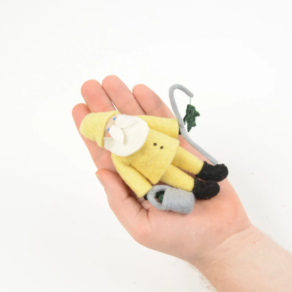 Fishing On The Docks Santa Ornament