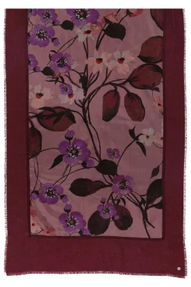 Fraas Floral Silk Patchwork Scarf