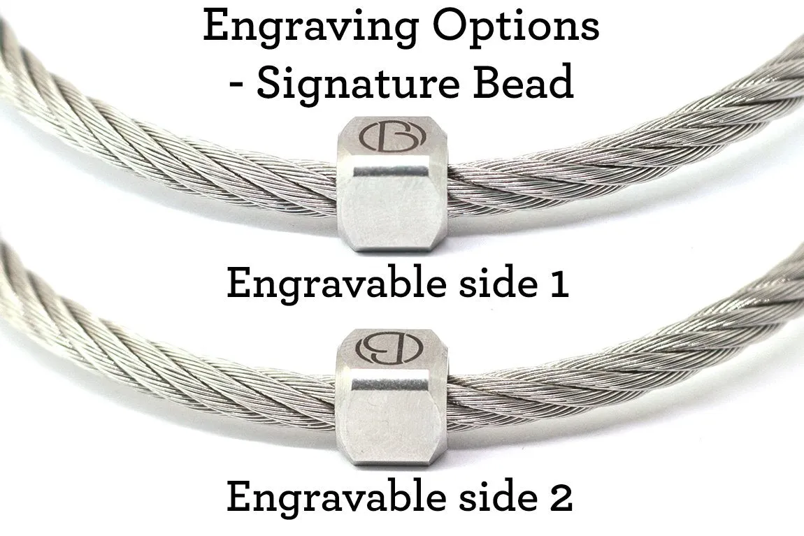 Fully Loaded Midnight CABLE Stainless Steel Bracelet V2