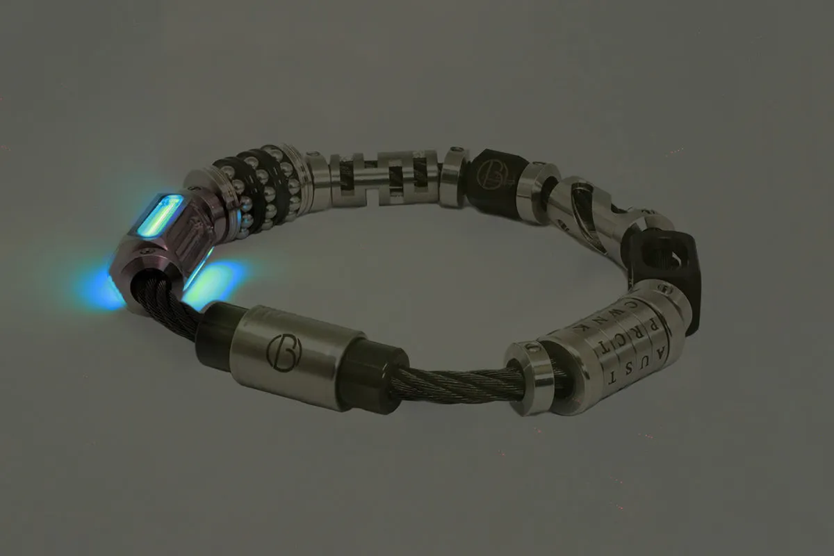 Fully Loaded Midnight CABLE Stainless Steel Bracelet V2
