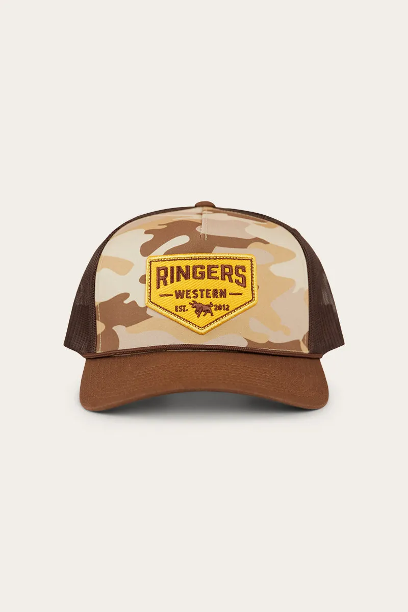 Garage Trucker Cap - Desert Camo/Chocolate