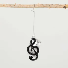 Glass Musical Note Ornament