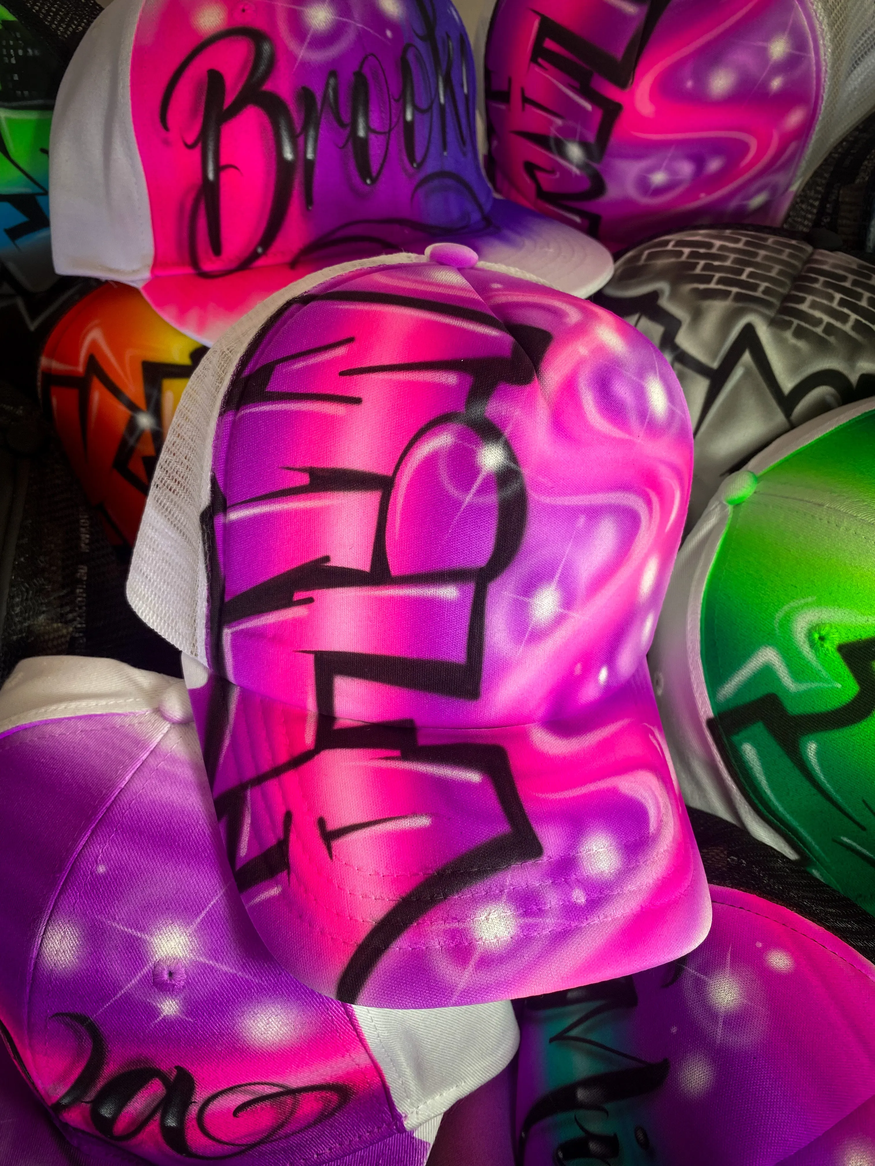 Graffiti Side Swirl Trucker (1)