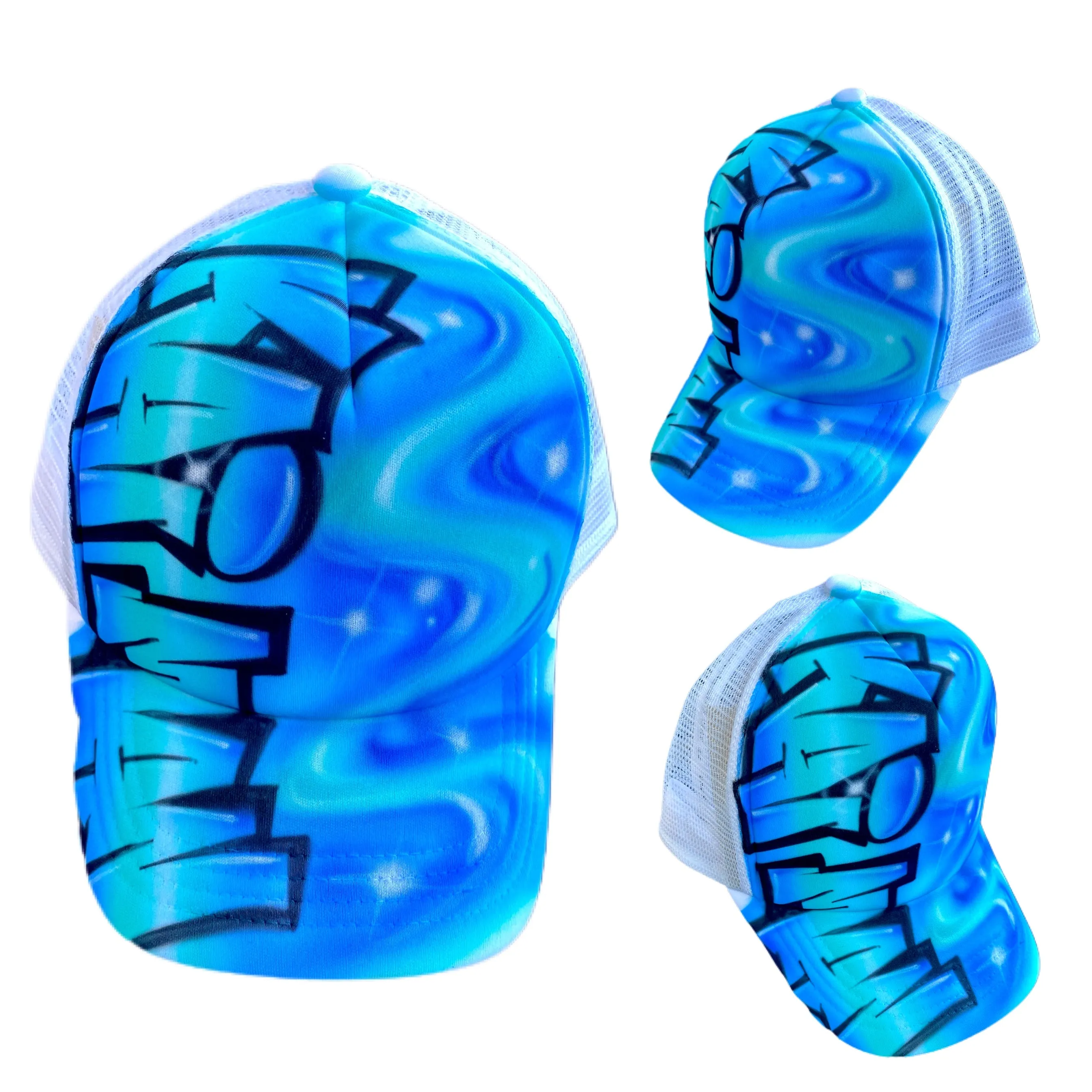 Graffiti Side Swirl Trucker (1)