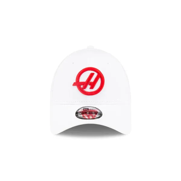 Haas Racing F1 New Era 9Forty Essentials Baseball Hat - White