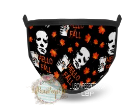 Hello Fall Michael Myers Printed Mask