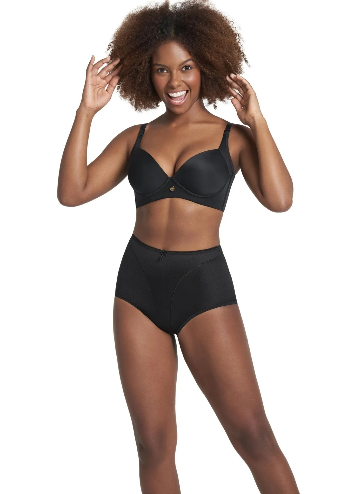 High-Cut Shaper Panty - Black