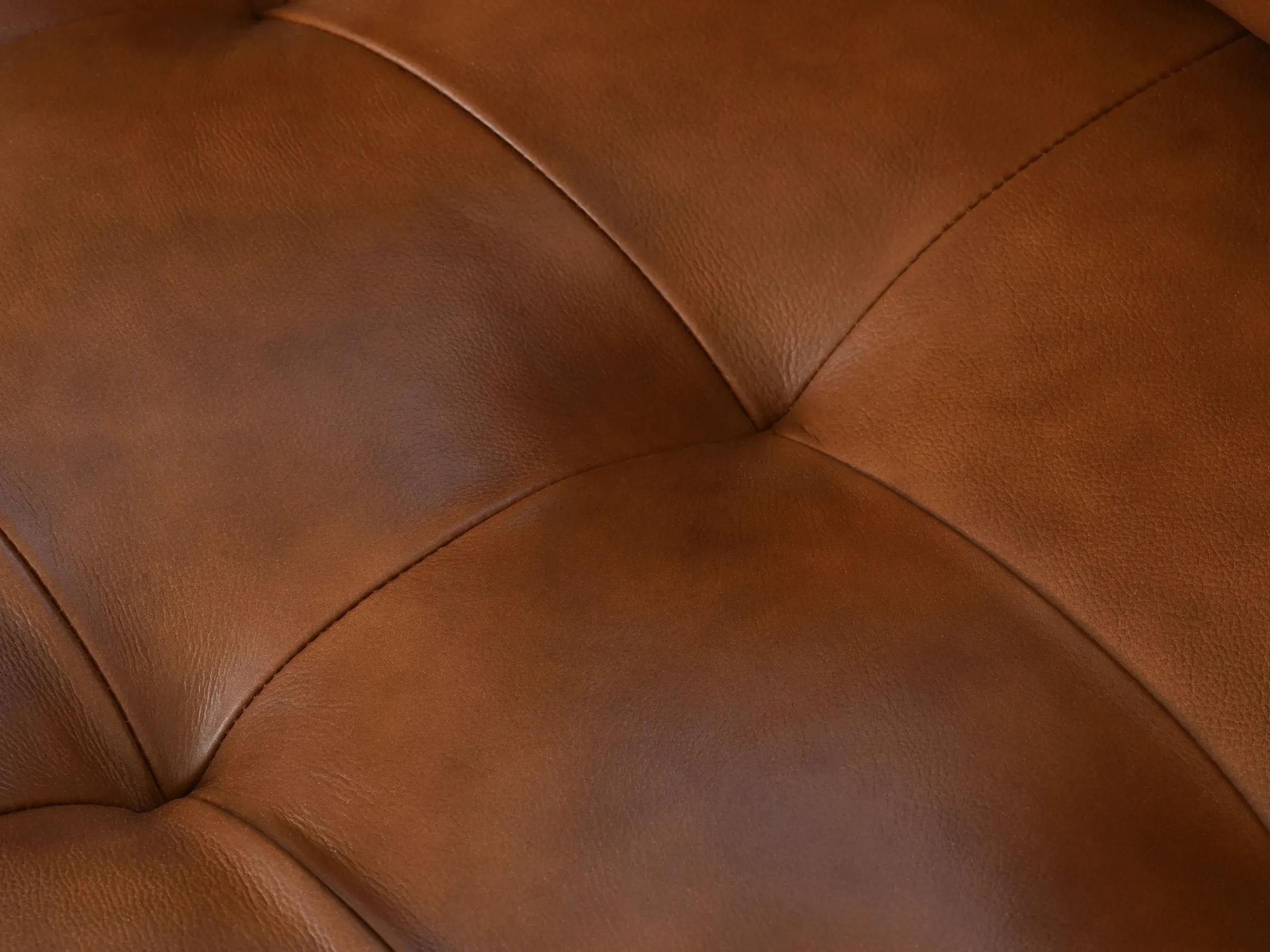 Holloway Mid-Century Leather Sofa and Armchair Set
