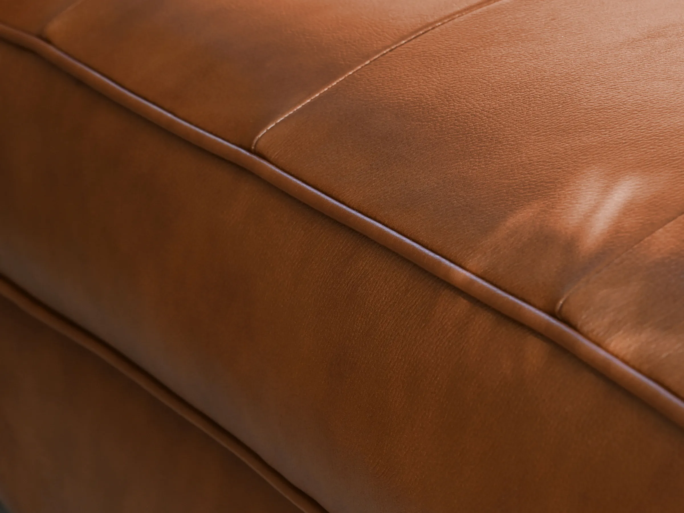 Holloway Mid-Century Leather Sofa and Armchair Set