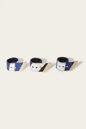 Iride-Print Foulard Ring Set