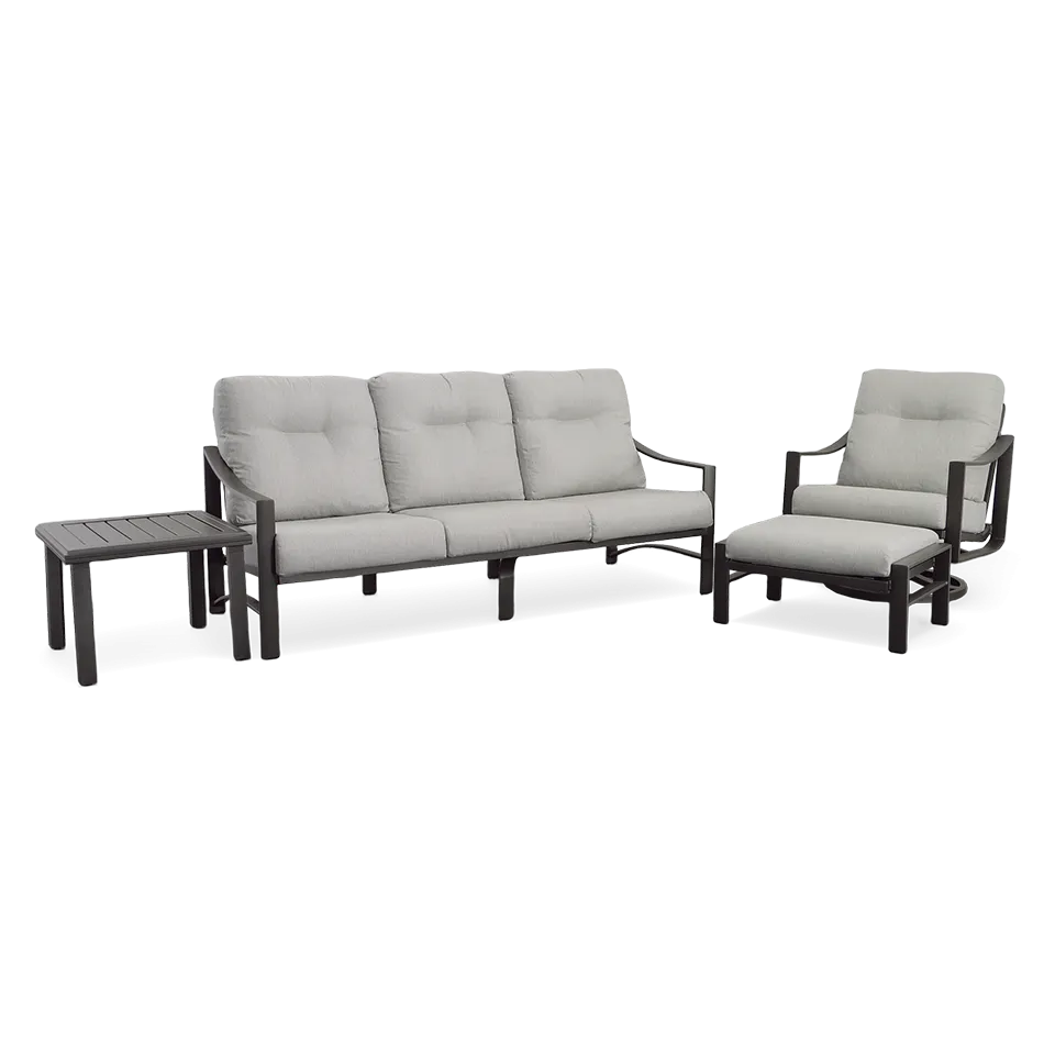 KENZO CUSHION SWIVEL LOUNGE CHAIR