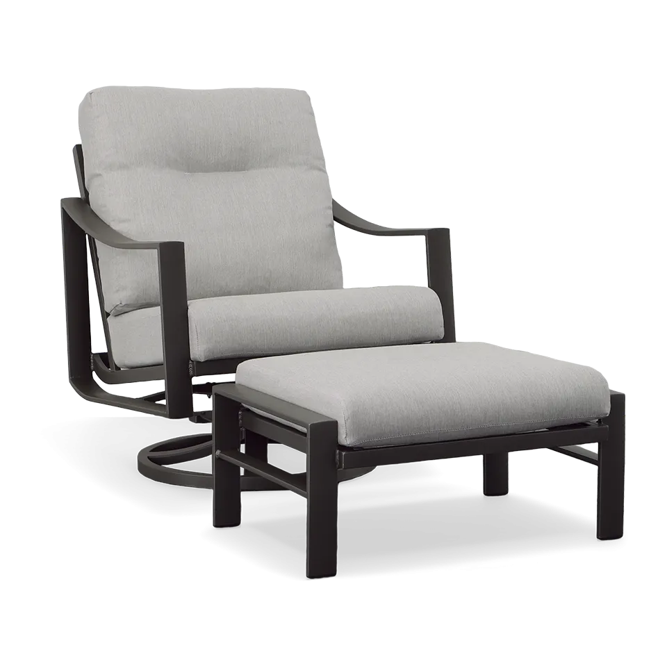 KENZO CUSHION SWIVEL LOUNGE CHAIR
