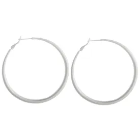 Large Metal Hoop Earrings