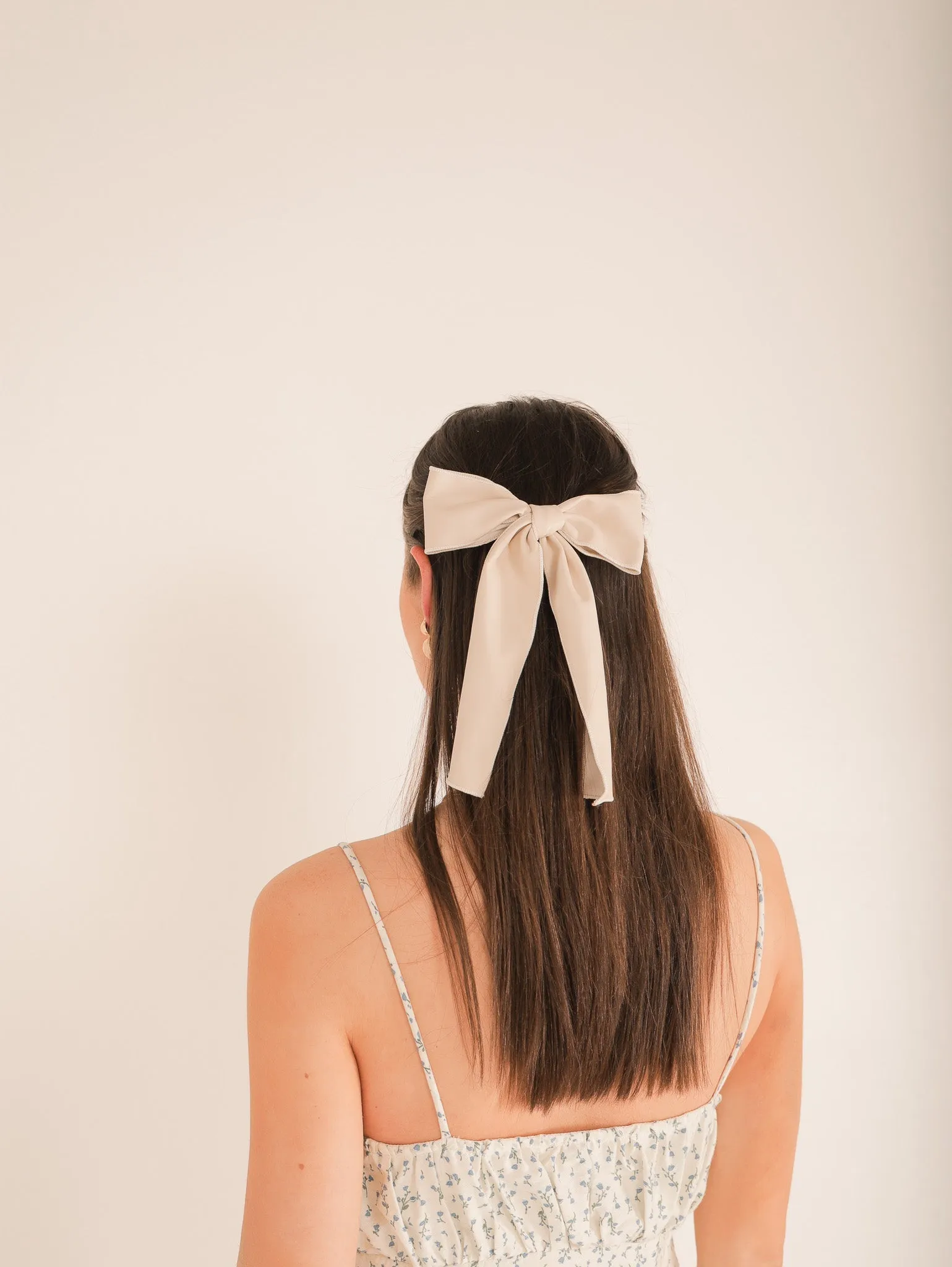 Leather Hair Bow