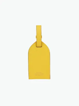 Leather Luggage Tag Lemon