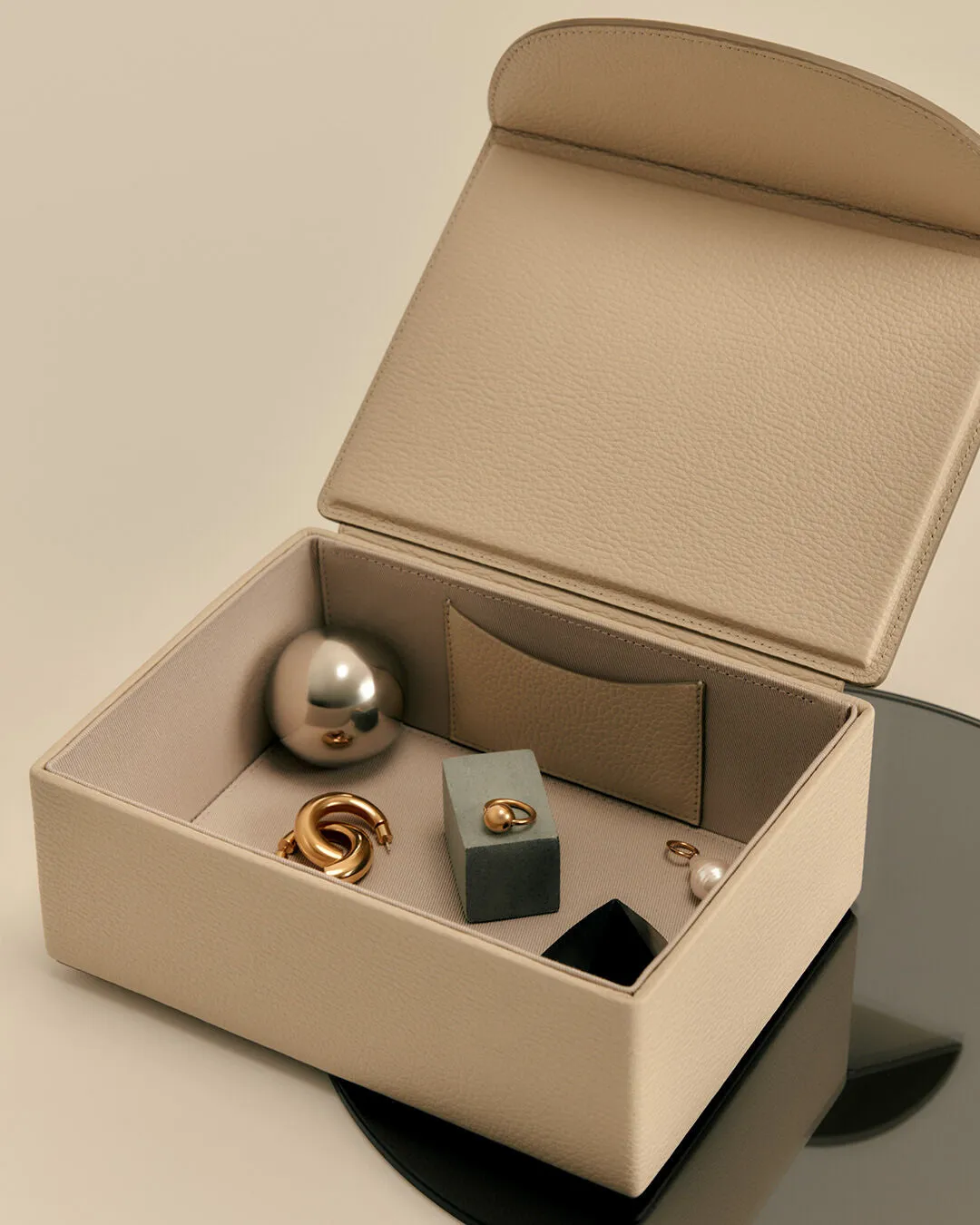 Leather Organizer Box